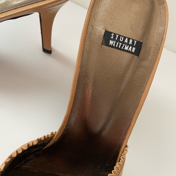 STUART WEITZMAN Camel Pointed Toe Slip on Heels - Picture 2 of 9